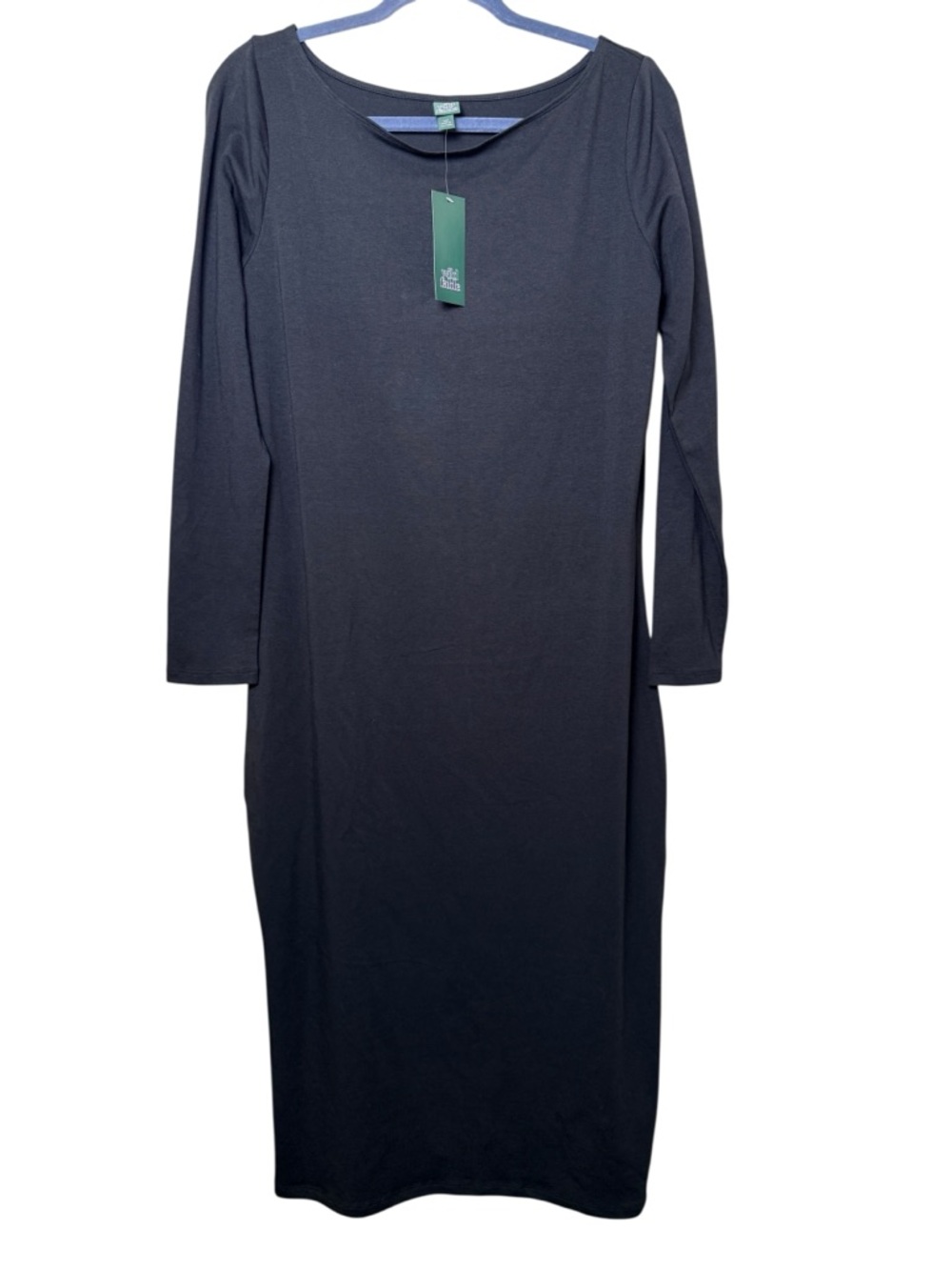 NWT wild fable Black Long Sleeve Scoop Neck Midi Dress